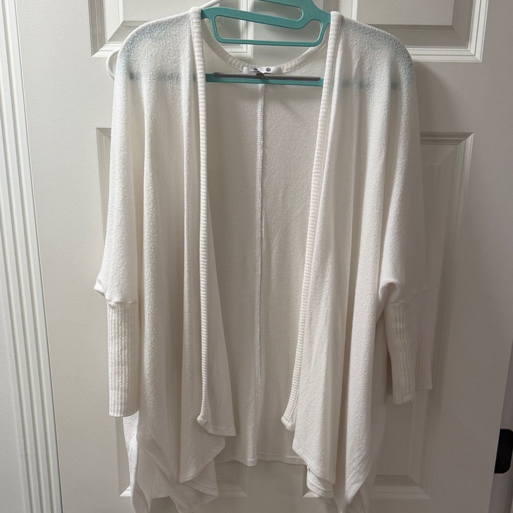 Three Dots Cream Women's Cardigan